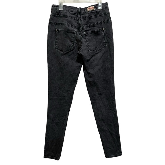 Judy Blue Black Button Fly Skinny Jeans - Picture 4 of 6